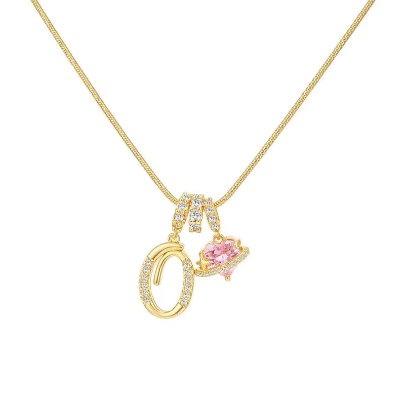 Gold Art Letter Necklace