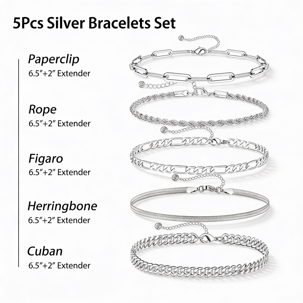 The Essential 5 Bracelet stack