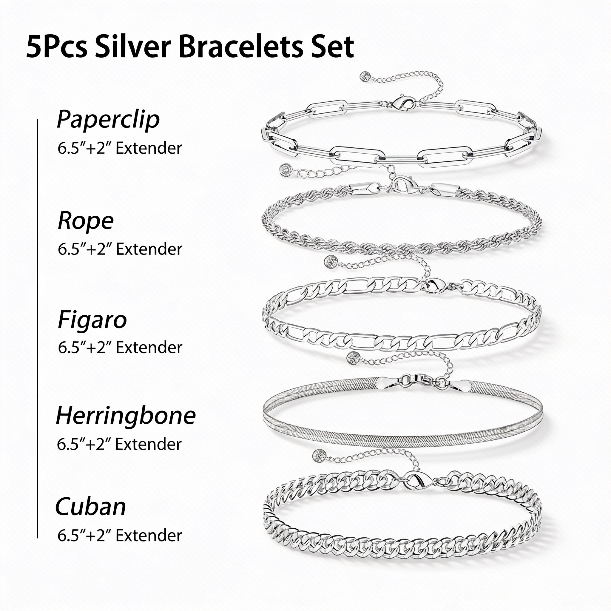 The Essential 5 Bracelet stack